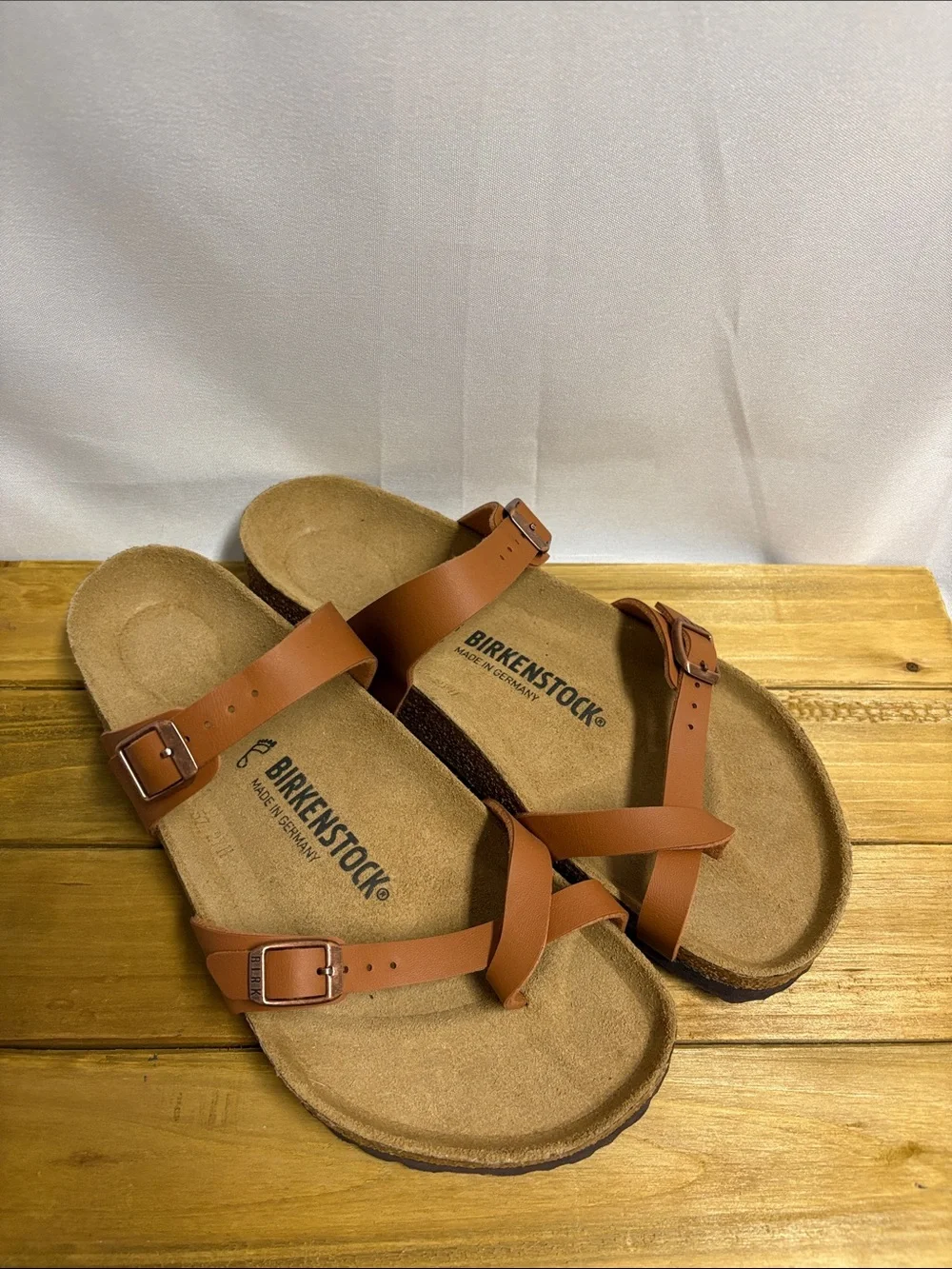 NEW Birkenstock Mayari Sandals Ginger Brown Size 40 Regular Width
